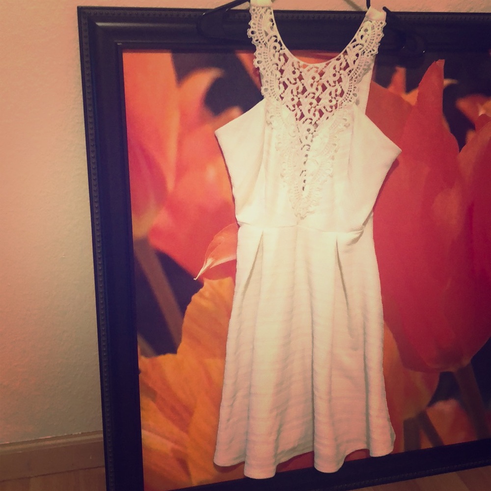 Mini white dress